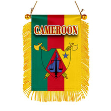 Cameroon Flag Mini Car Rearview Mirror Flag Banner - 2PC