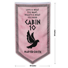 Camp Half Blood Cabins Pennant Flag Cabin 10 Aphrodite Banner