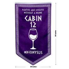 Camp Half Blood Cabins Pennant Flag Cabin 12 Dionysus Banner