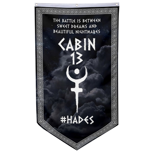 Camp Half Blood Cabins Pennant Flag Cabin 13 Hades Banner