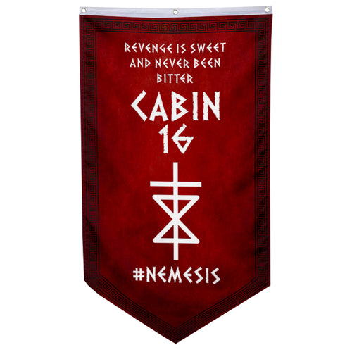 Camp Half Blood Cabins Pennant Flag Cabin 16 Nemesis Banner