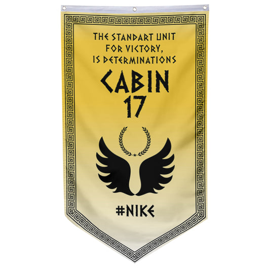 Camp Half Blood Cabins Pennant Flag Cabin 17 Nike Banner