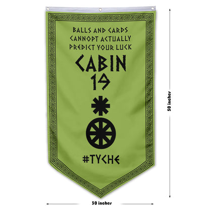 Camp Half Blood Cabins Pennant Flag Cabin 19 Tyche Banner