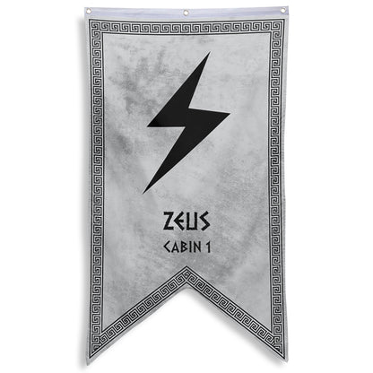 Camp Half Blood Cabins Pennant Flag Cabin 1 Zeus Banner