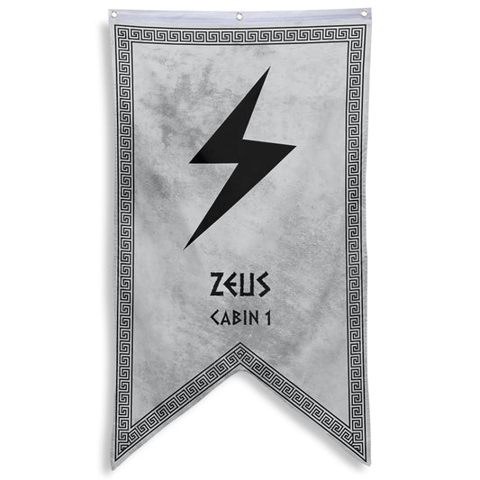 Camp Half Blood Cabins Pennant Flag Cabin 1 Zeus Banner