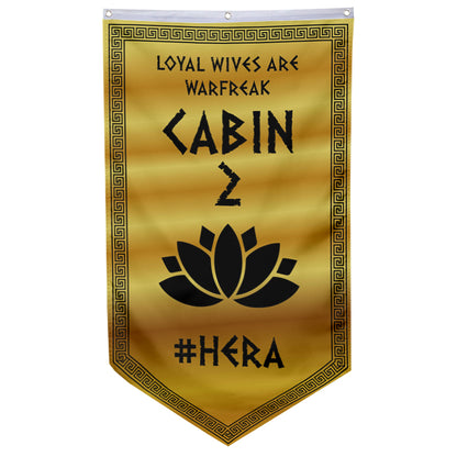 Camp Half Blood Cabins Pennant Flag Cabin 2 Hera Banner