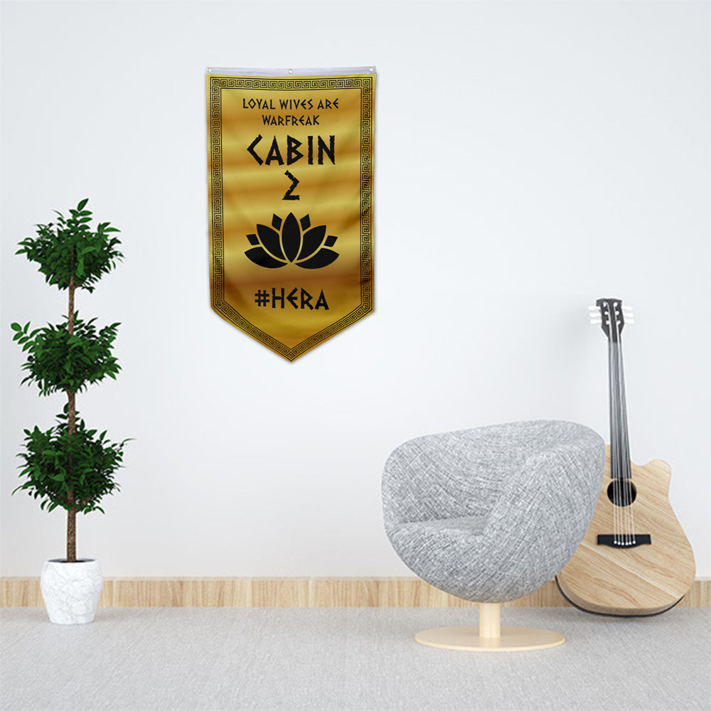 Camp Half Blood Cabins Pennant Flag Cabin 2 Hera Banner