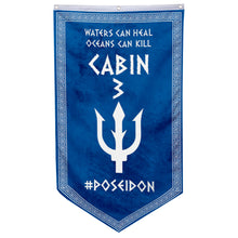 Camp Half Blood Cabins Pennant Flag Cabin 3 Poseidon Banner