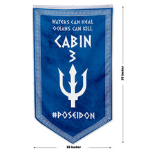 Camp Half Blood Cabins Pennant Flag Cabin 3 Poseidon Banner