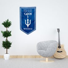 Camp Half Blood Cabins Pennant Flag Cabin 3 Poseidon Banner