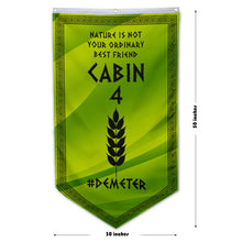 Camp Half Blood Cabins Pennant Flag Cabin 4 Demeter Banner