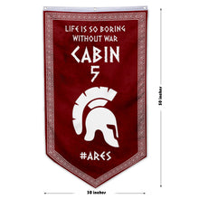 Camp Half Blood Cabins Pennant Flag Cabin 5 Ares Banner