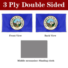 Fyon Double-sided Carmel-by-the-Sea, California Flag Banner