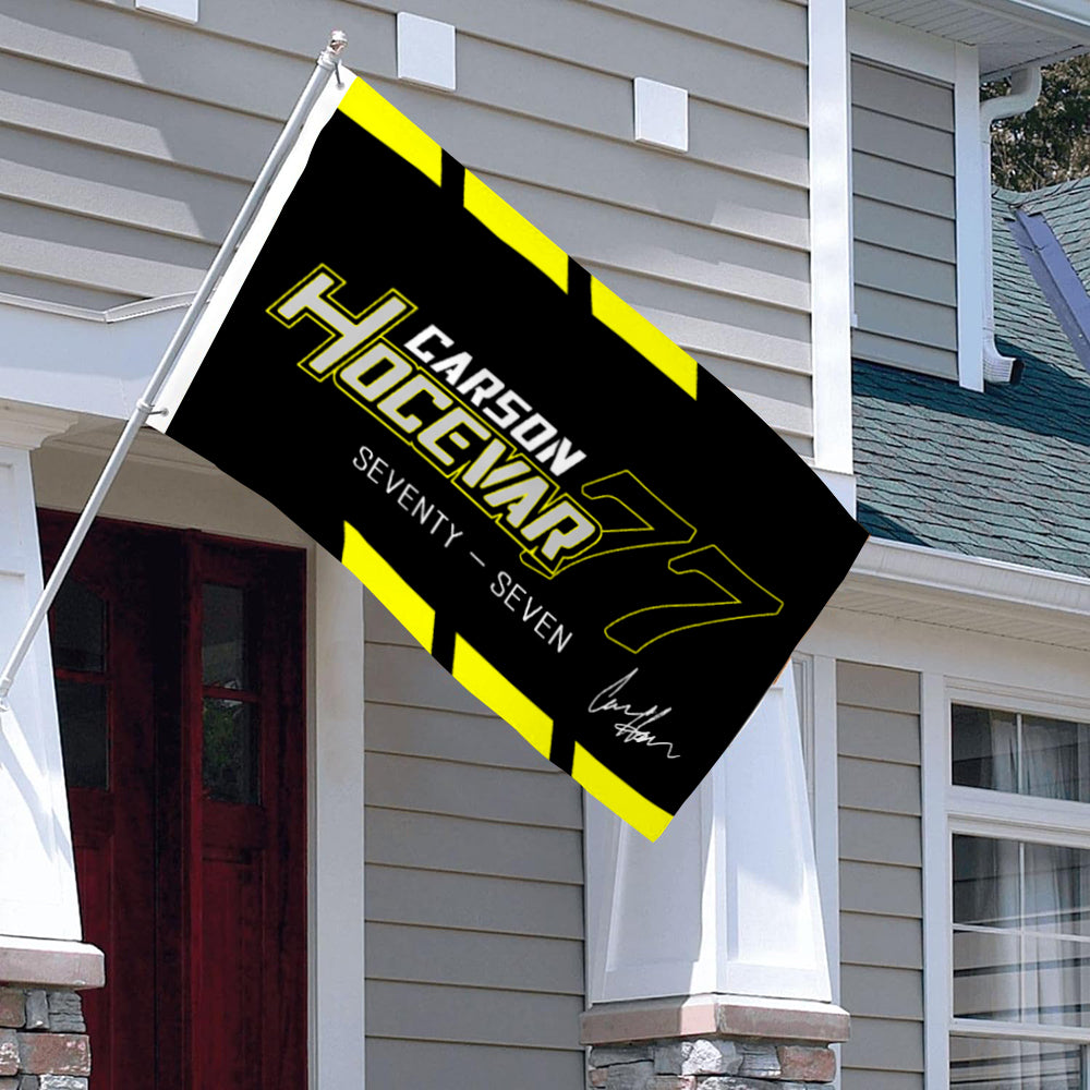 Fyon Carson Hocevar #77 Flag Bannr 2024 Flags Indoor and Outdoor Banner