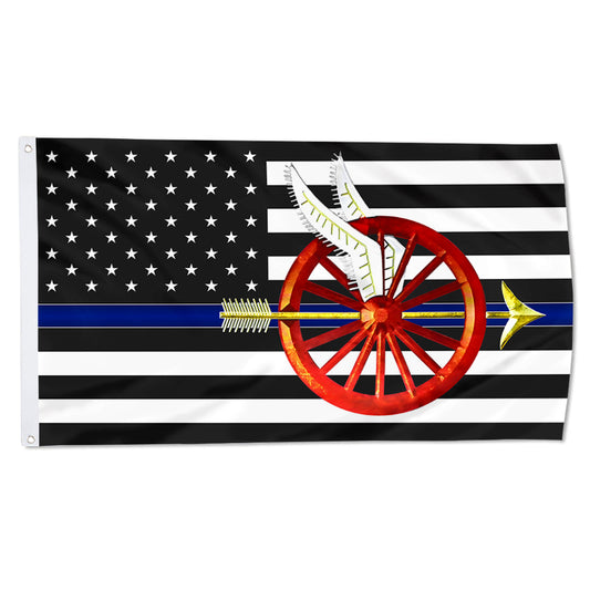 Fyon Police Motor Officer Flag   Indoor and outdoor banner