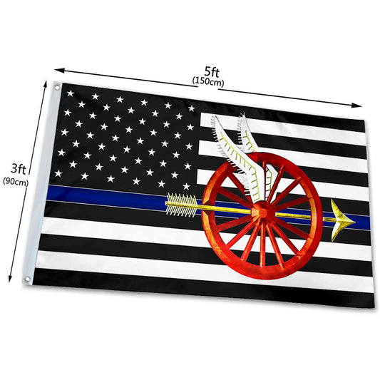 Fyon Police Motor Officer Flag   Indoor and outdoor banner