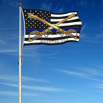 Fyon Police Mounted Unit Flag Indoor and outdoor banner