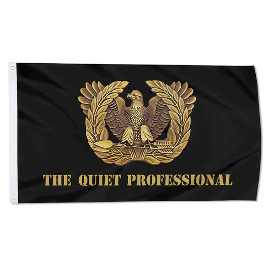 Fyon Warrant Officer Flag Black Indoor and outdoor banner