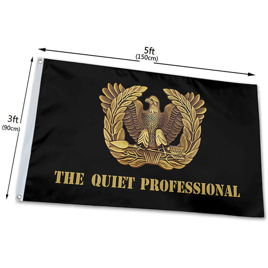 Fyon Warrant Officer Flag Black Indoor and outdoor banner