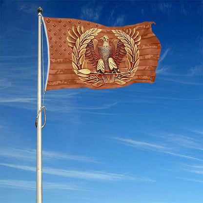 Fyon Warrant Officer Flag Brown Indoor and outdoor banner