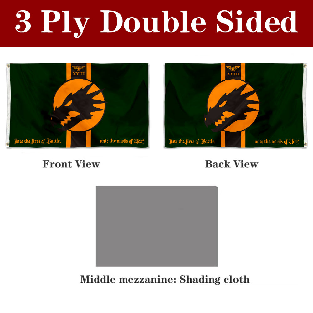 Fyon Warhammer 40k Salamander Flag Indoor and outdoor banner 32825