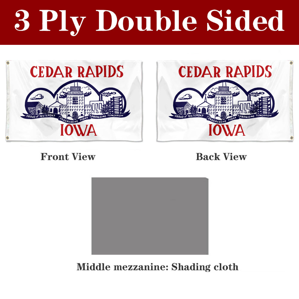 Fyon Cedar Rapids 1962-2021, Iowa Flag Banner