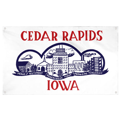 Fyon Cedar Rapids 1962-2021, Iowa Flag Banner