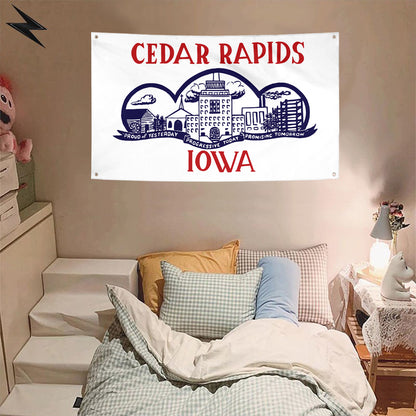 Fyon Cedar Rapids 1962-2021, Iowa Flag Banner