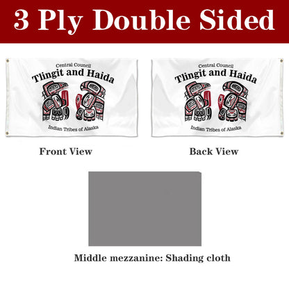 Fyon Central Council of the Tlingit and Haida Indian Tribes Flag Banner