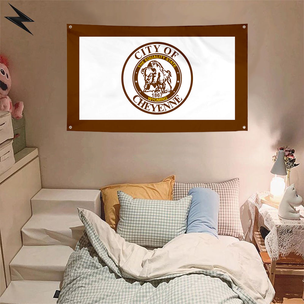 Fyon Cheyenne, Wyoming Flag Banner