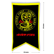 Fyon Cobra Kai Strike First Hard No Mercy Flag Banner 30x50inch