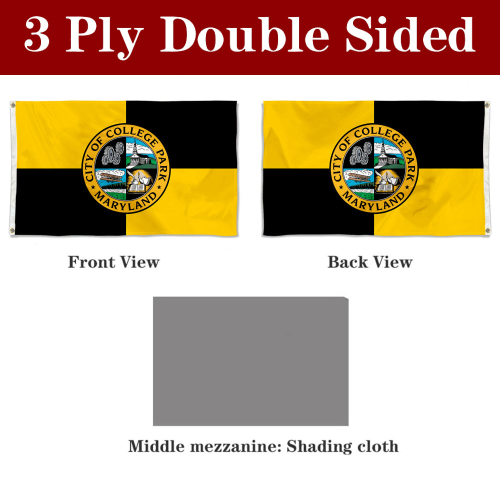 Fyon College Park, Maryland Flag Banner Design 2