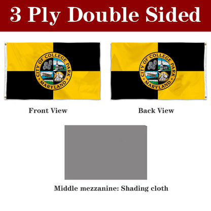 Fyon College Park, Maryland Flag Banner Design 2