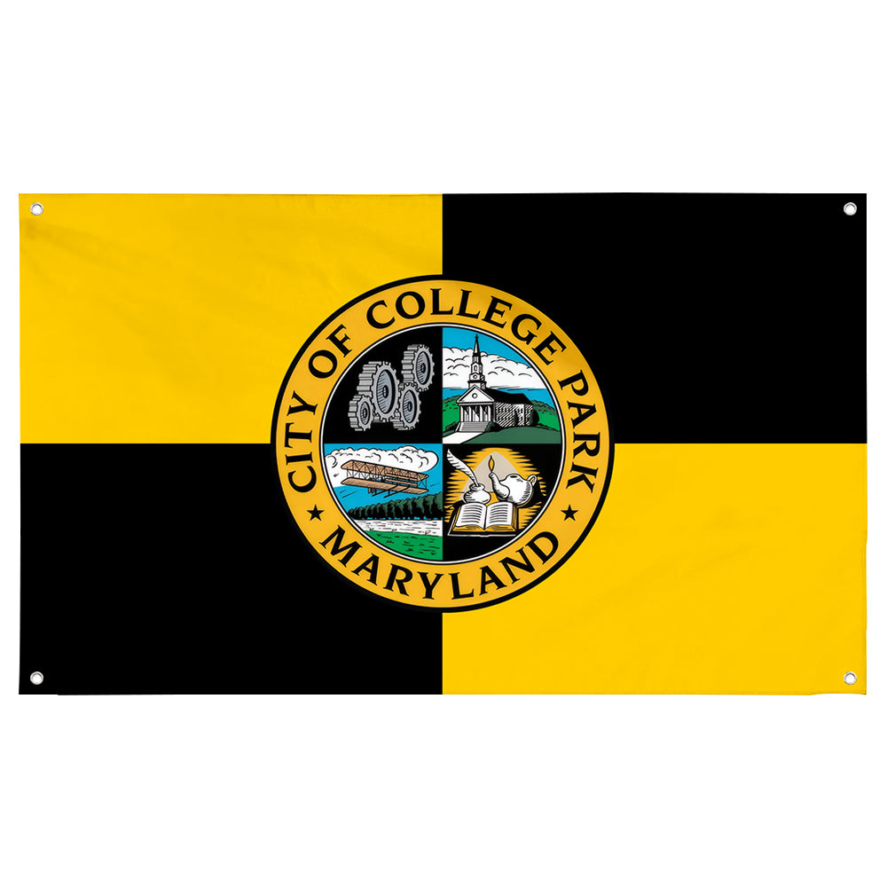 Fyon College Park, Maryland Flag Banner Design 2