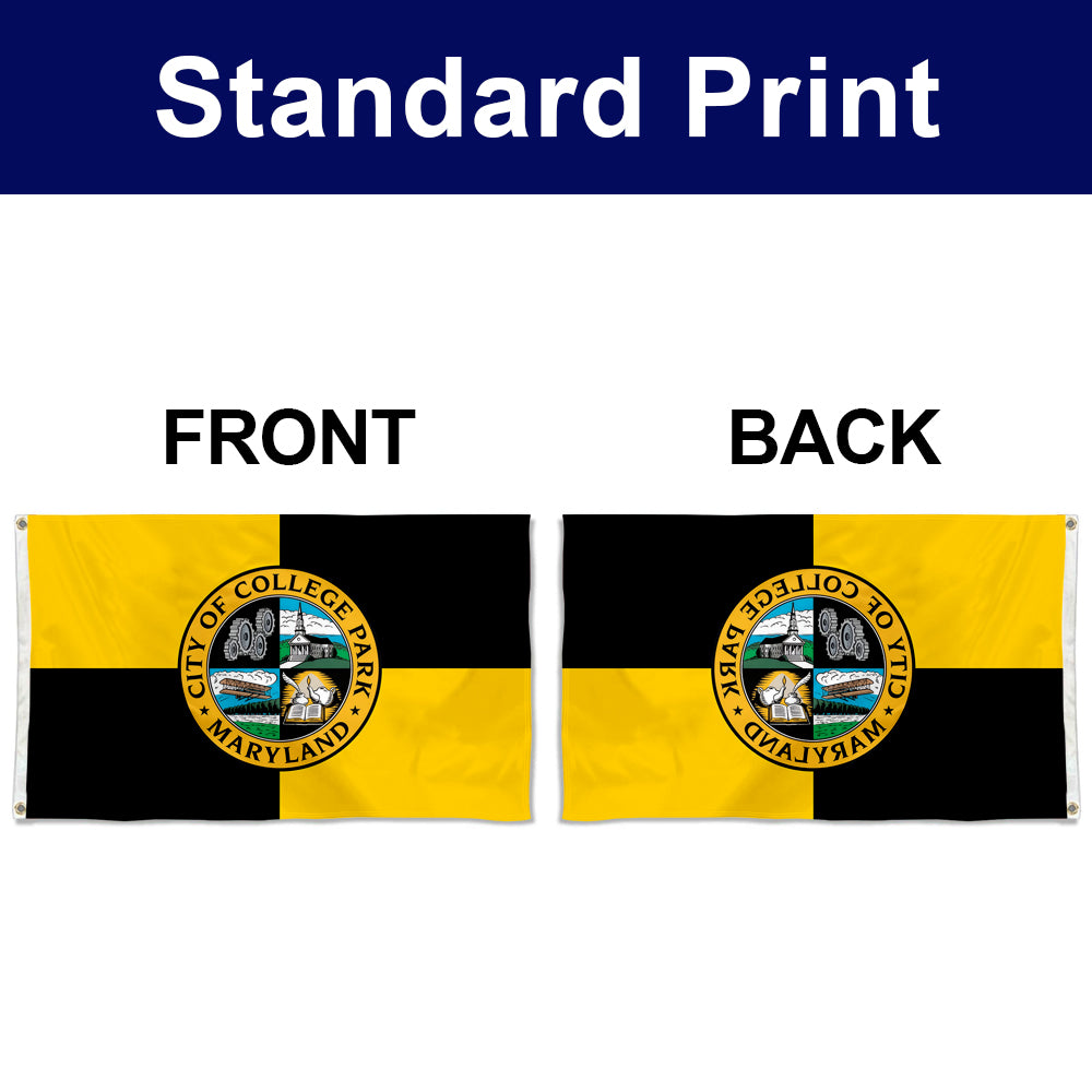 Fyon College Park, Maryland Flag Banner Design 2