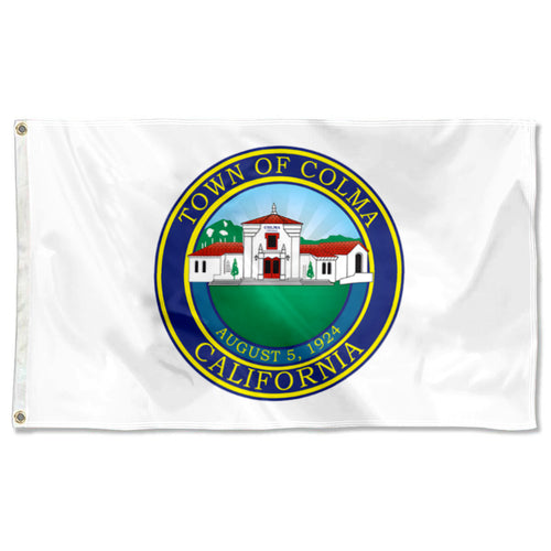 Fyon Double-sided Colma, California Flag Banner