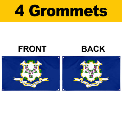 Fyon Connecticut Flag Banner