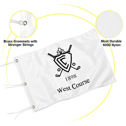 Fyon Country Club of Birmingham 1898 West Course Golf Pin Flag Banner Grommets