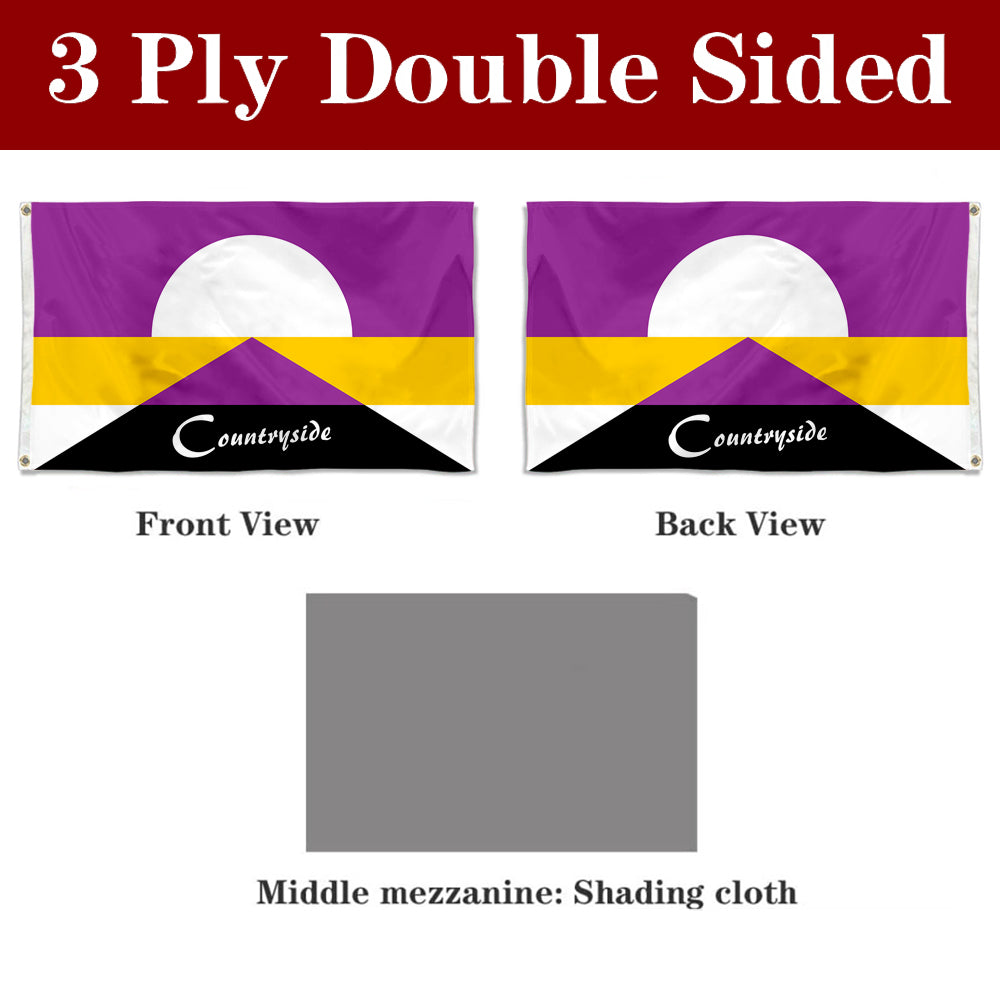 Fyon Countryside, Kansas Flag Banner