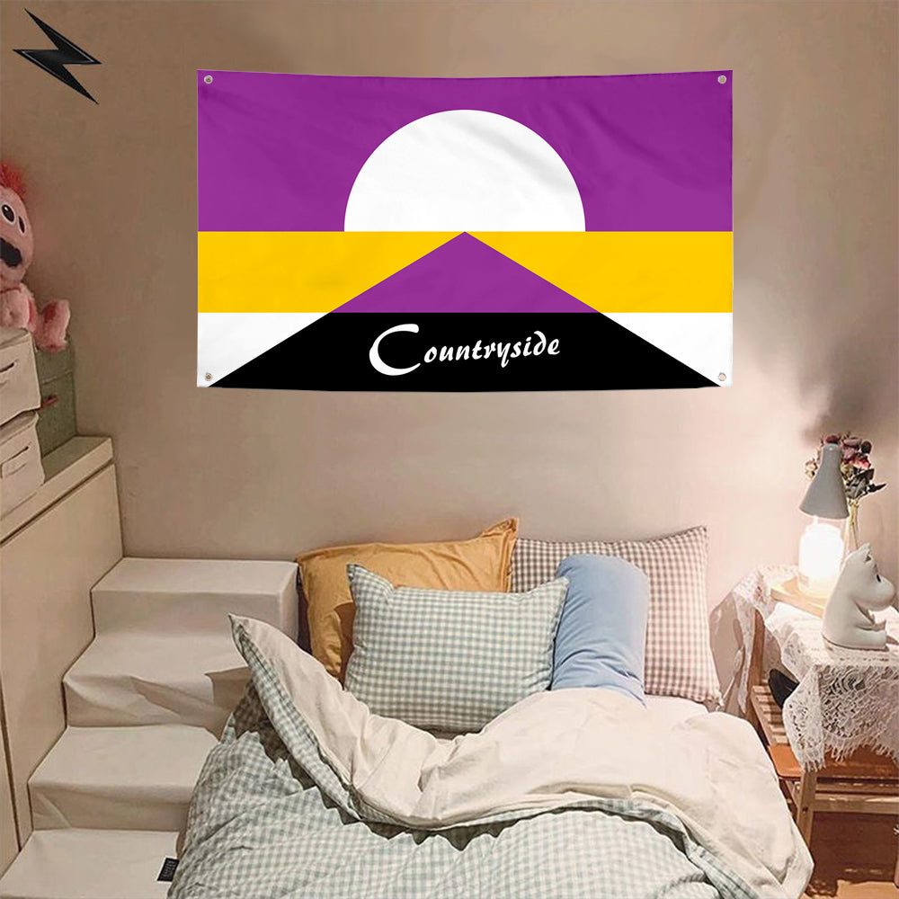 Fyon Countryside, Kansas Flag Banner