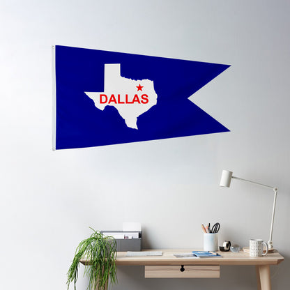 Fyon Dallas,Texas (1954-1967)Flag Banner