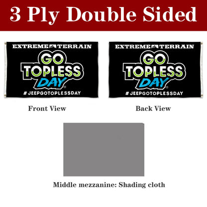 Fyon Go Topless Day Extreme Terrain Flag Banner