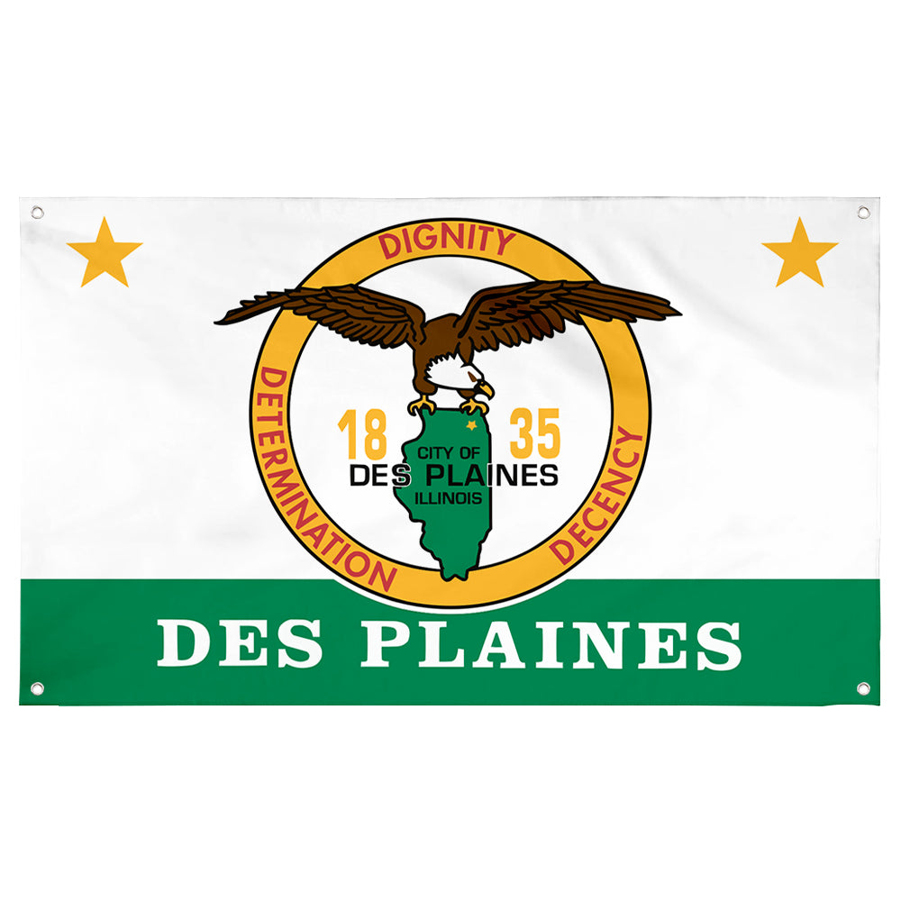 Fyon Des Plaines, Illinois Flag Banner