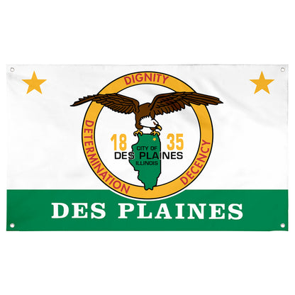 Fyon Des Plaines, Illinois Flag Banner
