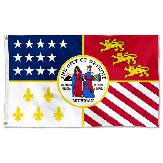 Fyon Detroit, Michigan Flag Banner