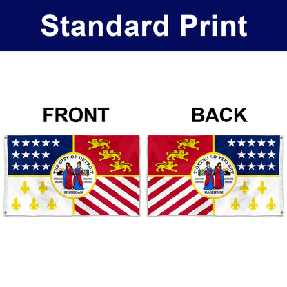 Fyon Detroit, Michigan Flag Banner