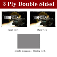 Fyon Double-sided Dogecoin Flag Banner