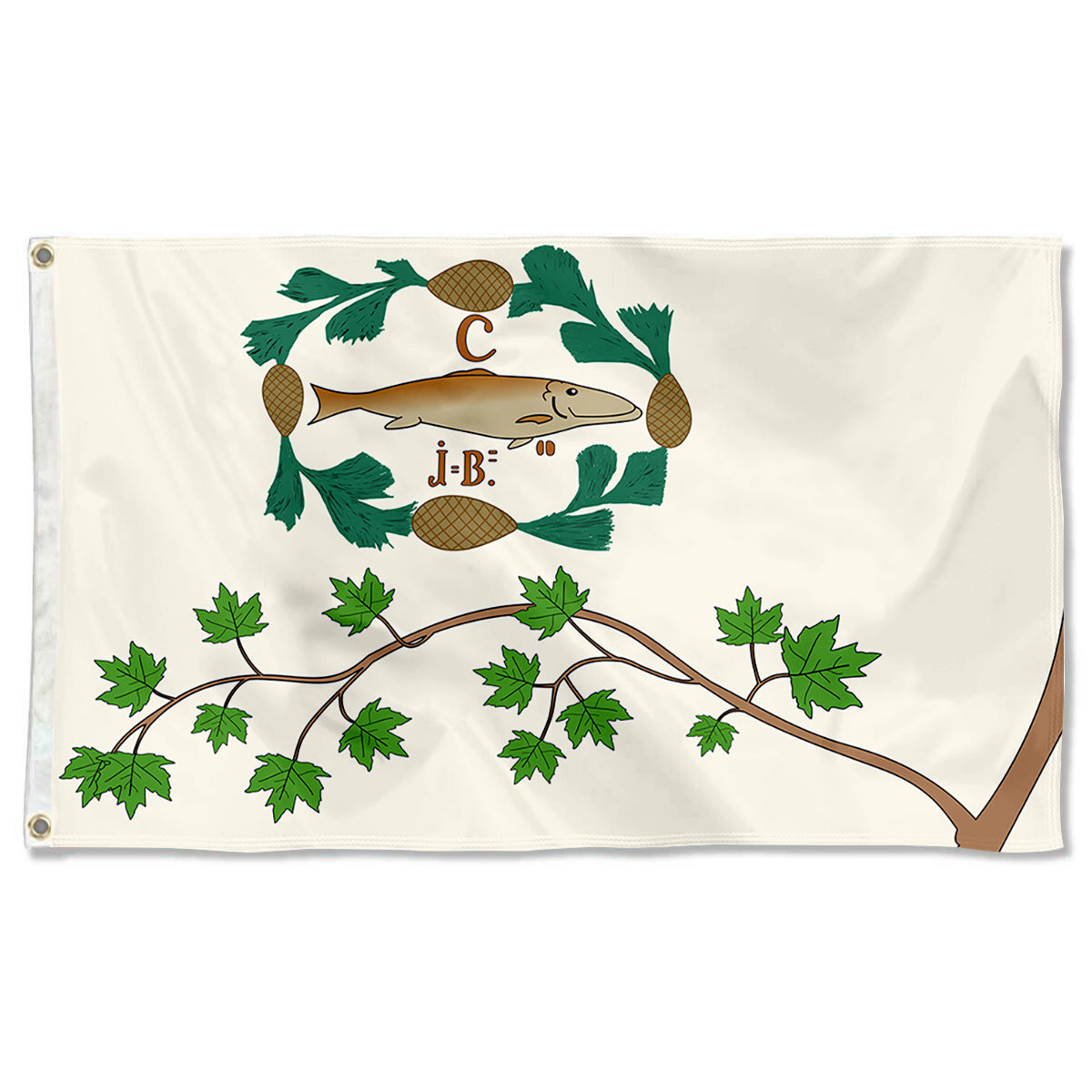 Fyon Drapeau des Patriotes de Saint-Eustache et de Saint-Benoît Flag Banner