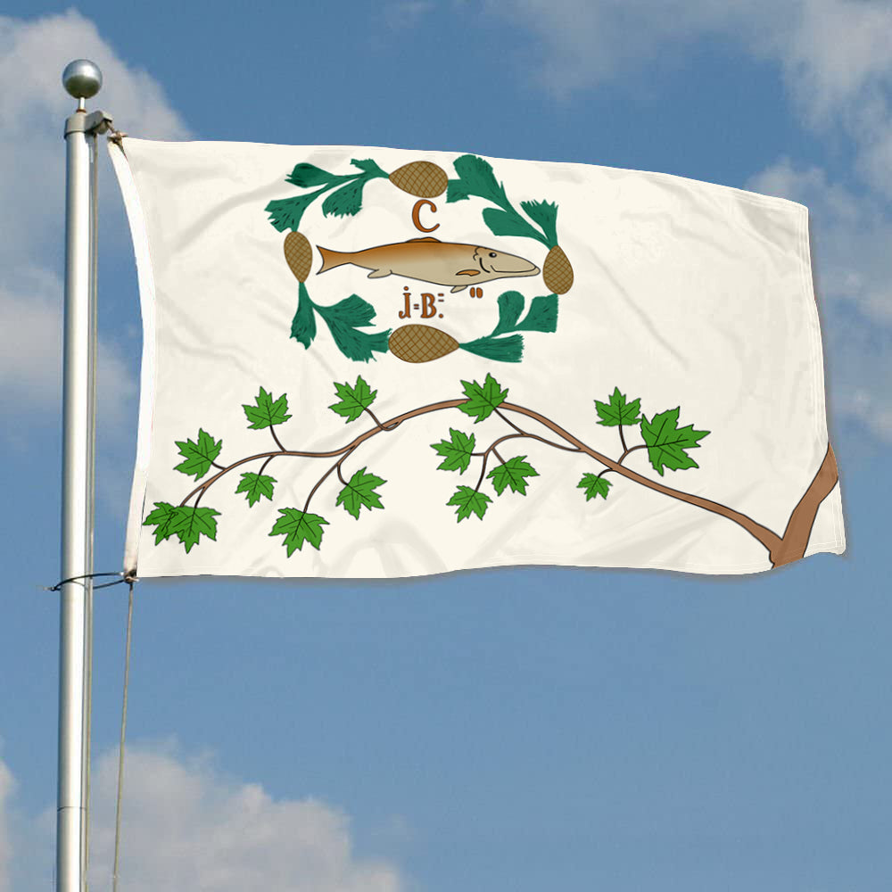 Fyon Drapeau des Patriotes de Saint-Eustache et de Saint-Benoît Flag Banner