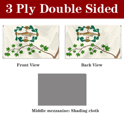 Fyon Drapeau des Patriotes de Saint-Eustache et de Saint-Benoît Flag Banner